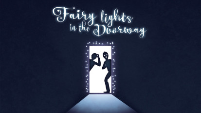 Fairy Lights In The Doorway